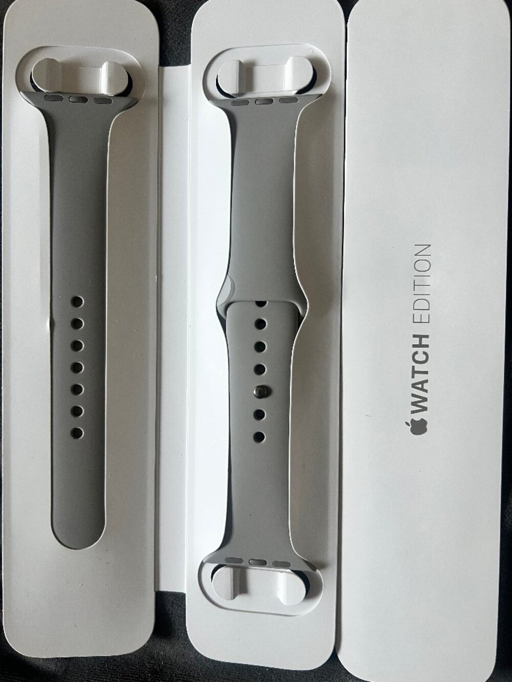 Official Apple Watch Sport Band 44mm 'Coastal Gray' Brand New / Open Box (M/L)
